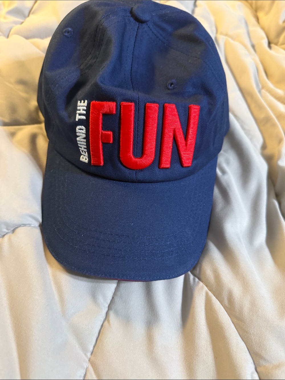 Navy Baseball Cap embroidered from carnival Cruises